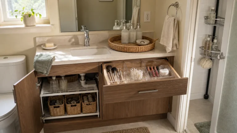 20 Bathroom Organization Ideas That Keep Every Surface Clean
