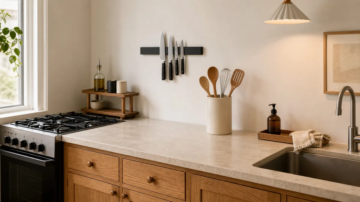 12 Kitchen Countertop Organization Ideas That Free Up Real Cooking Space