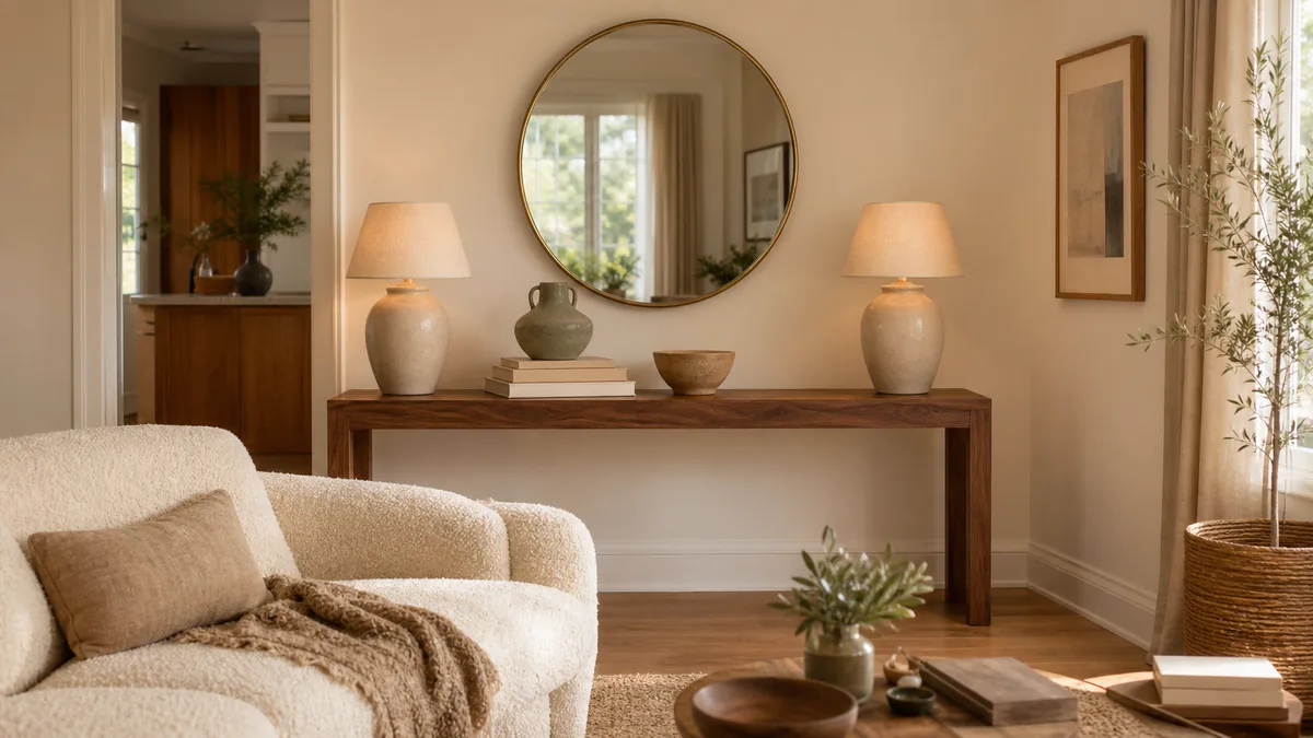 12 Living Room Console Table Decor Ideas That Look Curated Not Cluttered