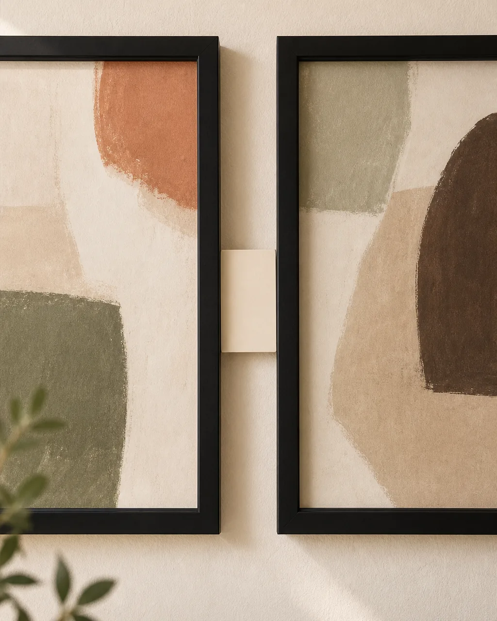A photo for idea 5: leave a consistent 2 to 3 inch gap between every frame