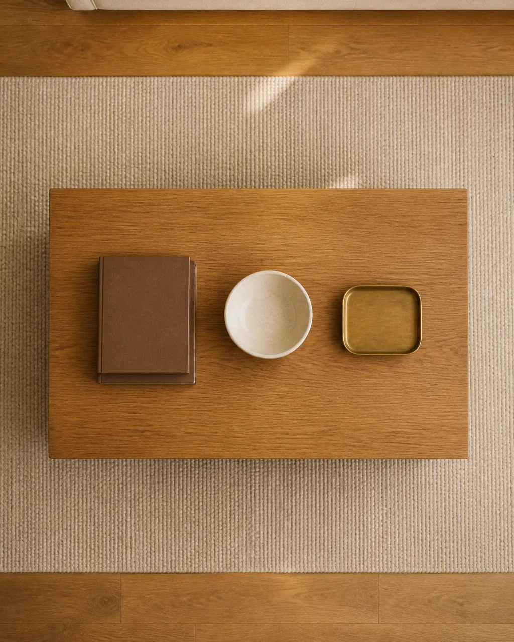 A photo for idea 10: keep the coffee table at 50 percent empty, always