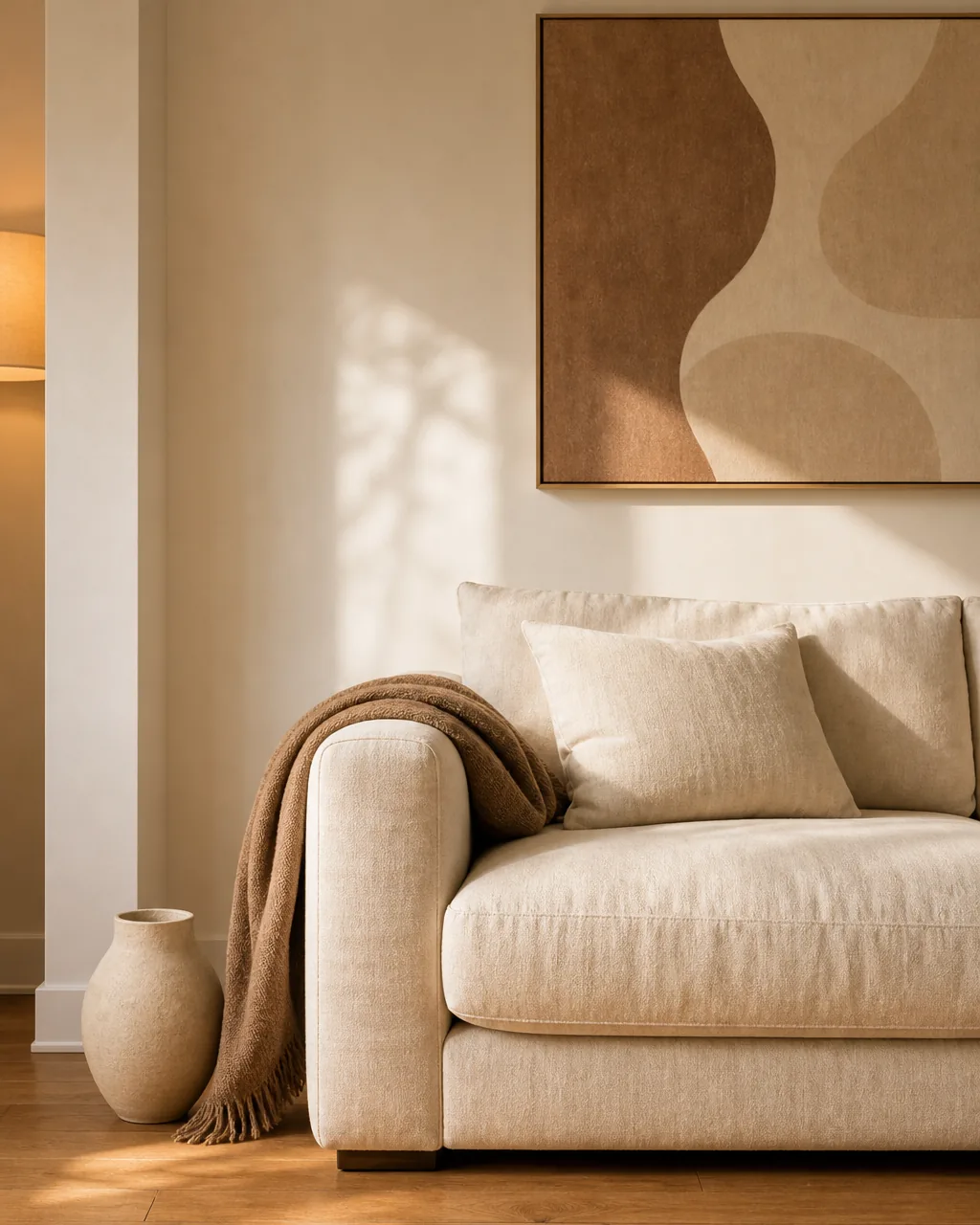 A photo for idea 2: choose a two-tone palette and hold it for every object in the room