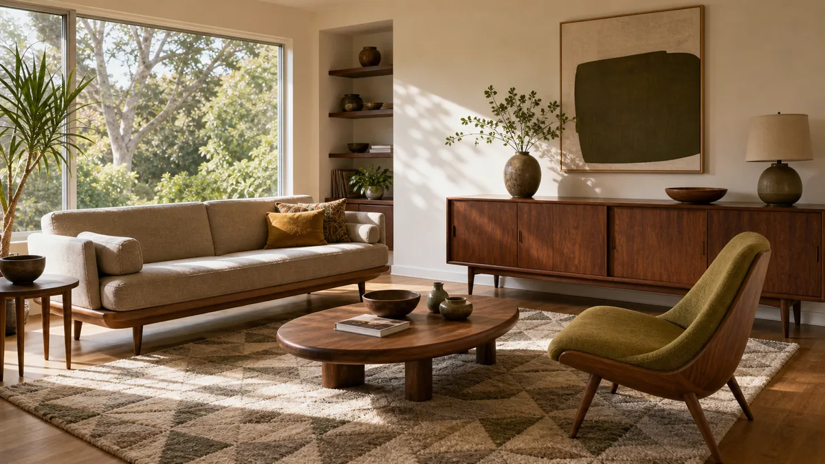 12 Mid-Century Modern Living Room Ideas That Nail the Era Without Feeling Like a Set