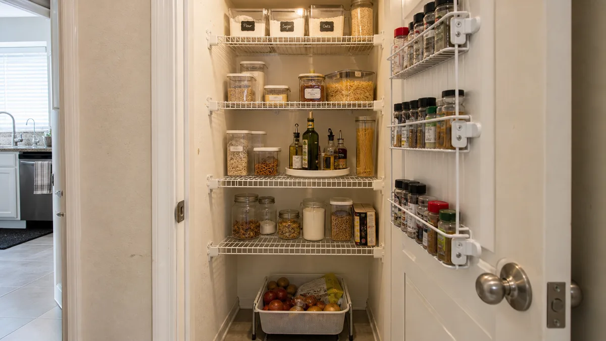 12 Small Pantry Organization Ideas That Use Every Awkward Inch